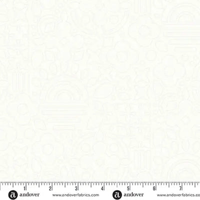 Sun Print Whisper Snow Stencil 44"/45" Fabric Per Yard - Prismatic Fiber Arts