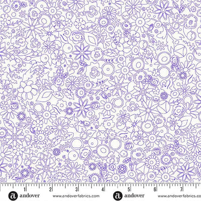 Sun Print Whisper Violet Woodland 44"/45" Fabric Per Yard - Prismatic Fiber Arts