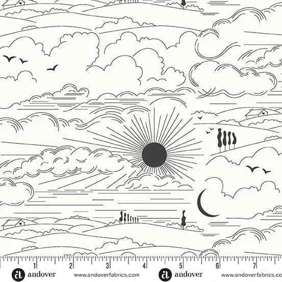 Sun Print Whisper Zebra Dwell 44"/45" Fabric Per Yard - Prismatic Fiber Arts