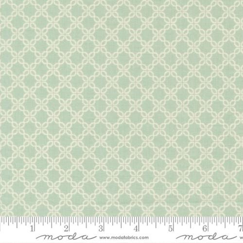 Sunbonnet Dusty Blue Lattice Blenders Cotton 44"/45" Fabric Per Yard - Prismatic Fiber Arts