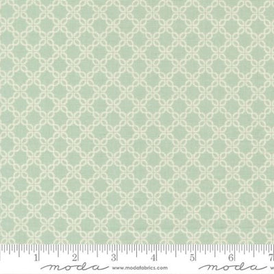 Sunbonnet Dusty Blue Lattice Blenders Cotton 44"/45" Fabric Per Yard - Prismatic Fiber Arts