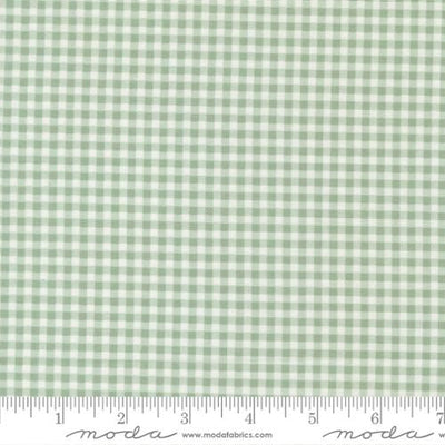 Sunbonnet Dusty Blue Mini Gingham Cotton 44"/45" Fabric Per Yard - Prismatic Fiber Arts