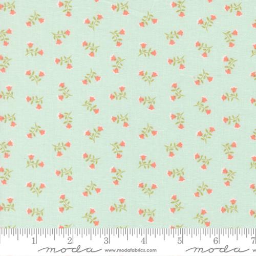 Sunbonnet Pale Blue Tossed Petals Cotton 44"/45" Fabric Per Yard - Prismatic Fiber Arts