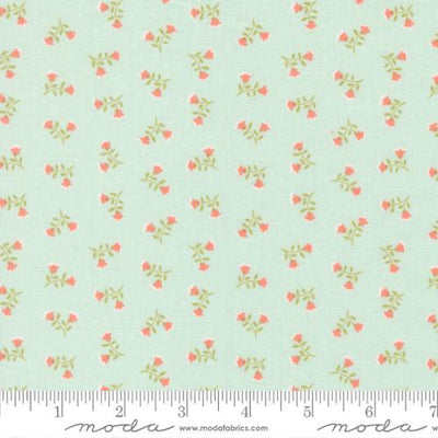 Sunbonnet Pale Blue Tossed Petals Cotton 44"/45" Fabric Per Yard - Prismatic Fiber Arts