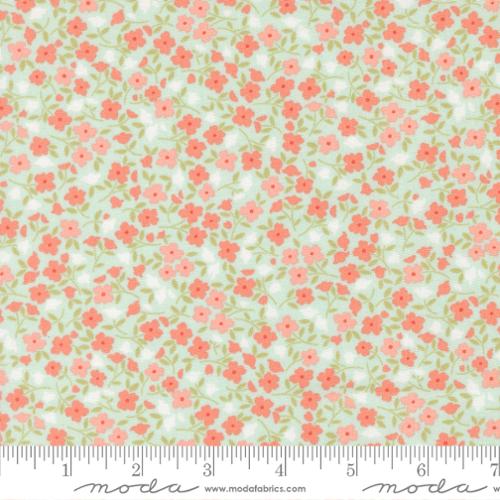 Sunbonnet Pale Blue Wild Blooms Cotton 44"/45" Fabric Per Yard - Prismatic Fiber Arts