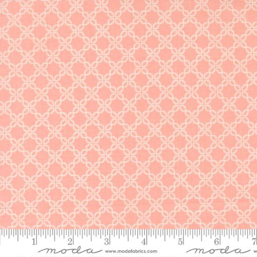 Sunbonnet Pale Pink Lattice Blenders Cotton 44"/45" Fabric Per Yard - Prismatic Fiber Arts