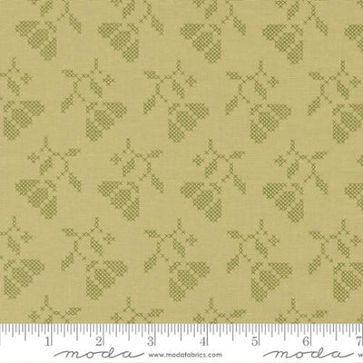 Sunbonnet Pear Blooming Stitches Cotton 44"/45" Fabric Per Yard - Prismatic Fiber Arts