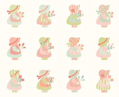 Sunbonnet Porcelain 36" x 44" Panel - Prismatic Fiber Arts