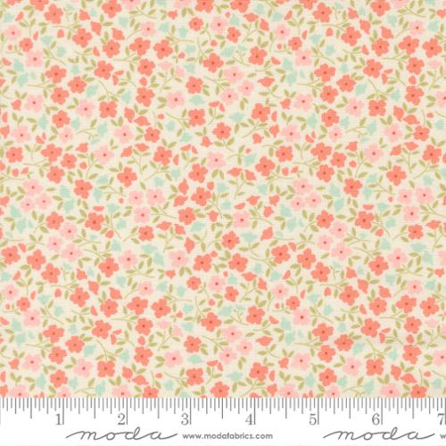Sunbonnet Porcelain Wild Blooms Cotton 44"/45" Fabric Per Yard - Prismatic Fiber Arts