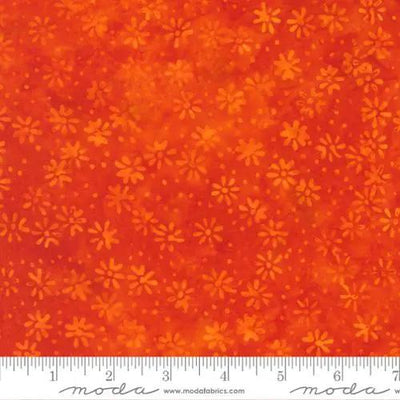 Sunburst Batiks Tangerine 4370-13 Cotton 44"/45" Fabric Per Yard - Prismatic Fiber Arts