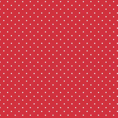 Sweet Cherry - Dot Red Cotton 44"/45" Fabric Per Yard - Prismatic Fiber Arts