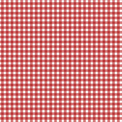 Sweet Cherry - Gingham Red/White Cotton 44"/45" Fabric Per Yard - Prismatic Fiber Arts
