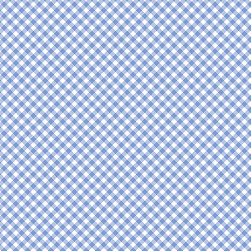 Sweet Gingham Light Blue Cotton 44"/45" Fabric Per Yard - Prismatic Fiber Arts