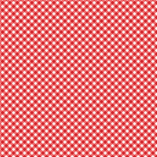 Sweet Gingham Red Cotton 44"/45" Fabric Per Yard - Prismatic Fiber Arts