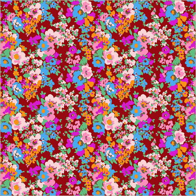 Sweet Talk Leann Crimson Cotton 44”/45” Fabric Per Yard - Prismatic Fiber Arts
