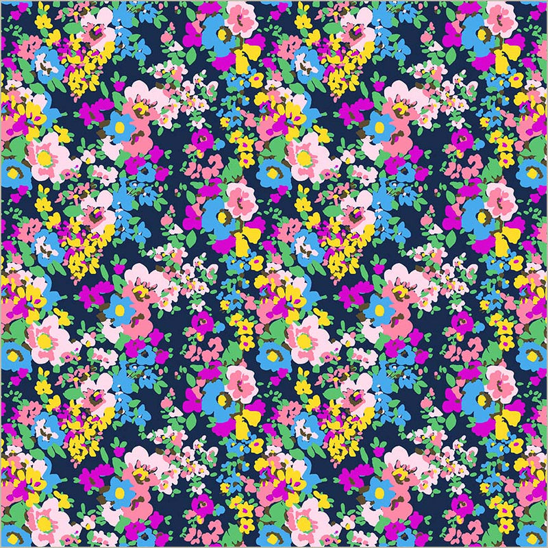 Sweet Talk Leann Midnight Cotton 44”/45” Fabric Per Yard - Prismatic Fiber Arts