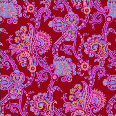 Sweet Talk Natalie Crimson Cotton 44”/45” Fabric Per Yard - Prismatic Fiber Arts