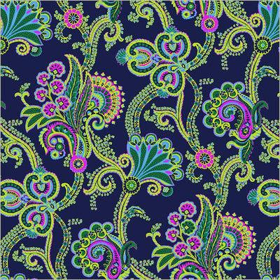 Sweet Talk Natalie Midnight Cotton 44”/45” Fabric Per Yard - Prismatic Fiber Arts