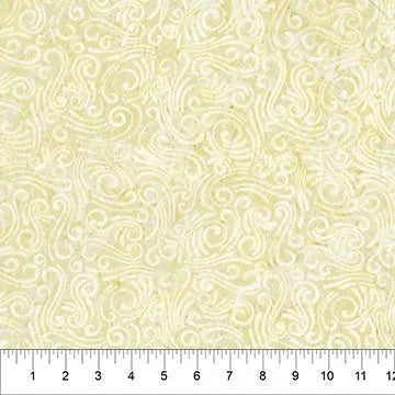 Swirls II Beige Cotton Wideback Fabric per yard - Prismatic Fiber Arts