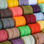 Recycled T-Shirt Fabric Yarn - White Color - Prismatic Fiber Arts