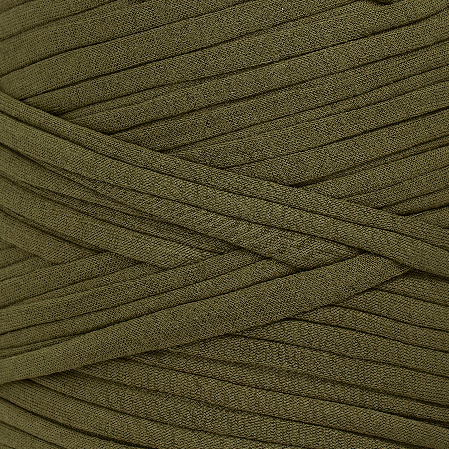 Recycled T-Shirt Fabric Yarn - Tarragon Color