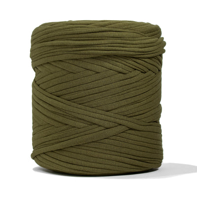 Recycled T-Shirt Fabric Yarn - Tarragon Color - Prismatic Fiber Arts