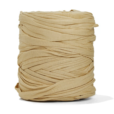 Recycled T-Shirt Fabric Yarn - Toast Color - Prismatic Fiber Arts