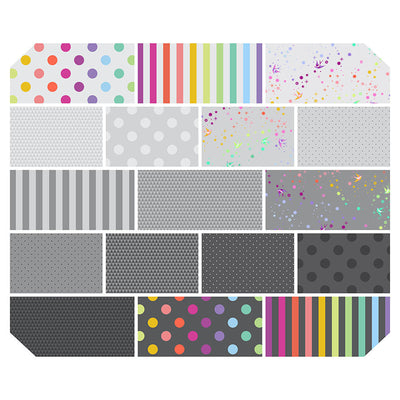 2025 Tula Pink True Colors - Fat Quarter Gray - Prismatic Fiber Arts