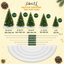 Premium Faux Fur Christmas Tree Skirt - 30 Inch | Luxurious Holiday Decorations - Prismatic Fiber Arts