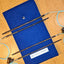 Blue Silk | Tunisian Adjustable Crochet Hook Set | 4 Sizes | H, I, J, K | w/custom case - Prismatic Fiber Arts