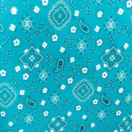 Bandana Print Poly Cotton Fabric - Prismatic Fiber Arts