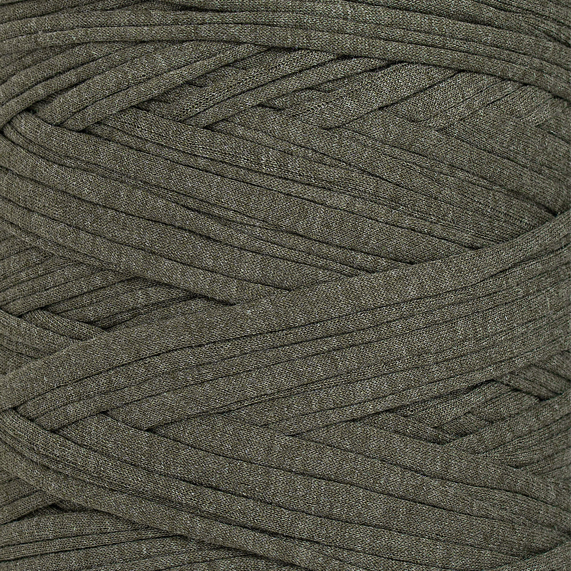 Recycled T-Shirt Fabric Yarn - Tuscany Green Color - Prismatic Fiber Arts