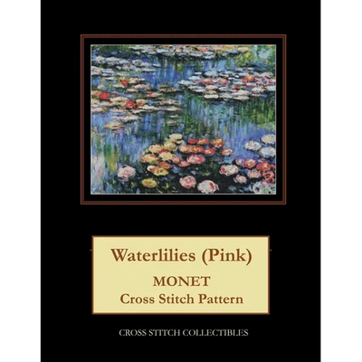 Waterlilies (Pink): Monet cross stitch pattern