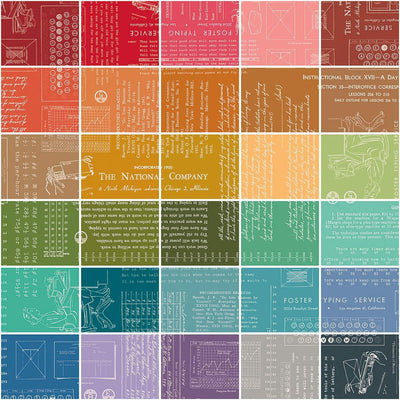 TYPE/ography Fat Quarter Bundle A - Prismatic Fiber Arts