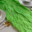 Luxurious Shaggy Faux Fur Tablecloth | Elegant Faux Fur for Dining Table by FabricLA - Prismatic Fiber Arts