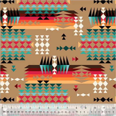 Tan Mountain Pass Wideback Cotton Fabric Per Yard - Prismatic Fiber Arts