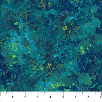 Teal Peacock Chroma Wideback Fabric Per Yard - Prismatic Fiber Arts