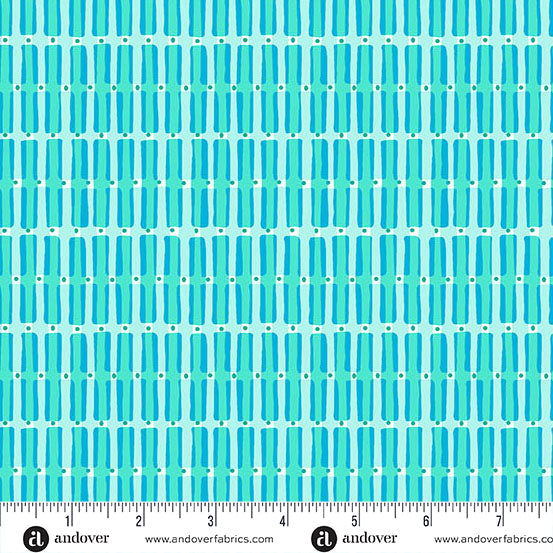 Teal Shelved Cotton 44"/45" Fabric Per Yard - Prismatic Fiber Arts