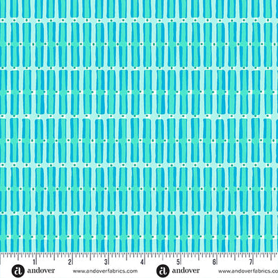 Teal Shelved Cotton 44"/45" Fabric Per Yard - Prismatic Fiber Arts