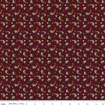 The Awe of Autumn Bittersweet Mahogany 43"/44" Fabric Per Yard - Prismatic Fiber Arts