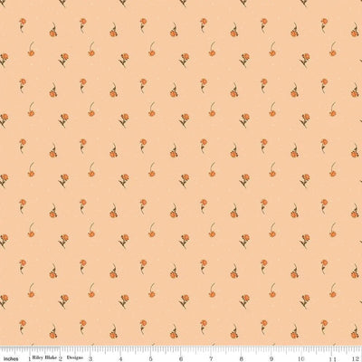 The Awe of Autumn Flower Toss Blush 43"/44" Fabric Per Yard - Prismatic Fiber Arts