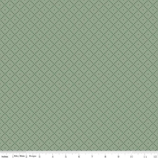 The Awe of Autumn Grid Hazy 43"/44" Fabric Per Yard
