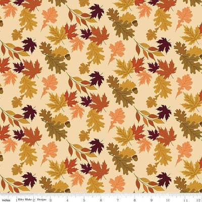 The Awe of Autumn Leaves Latte 43"/44" Fabric Per Yard - Prismatic Fiber Arts