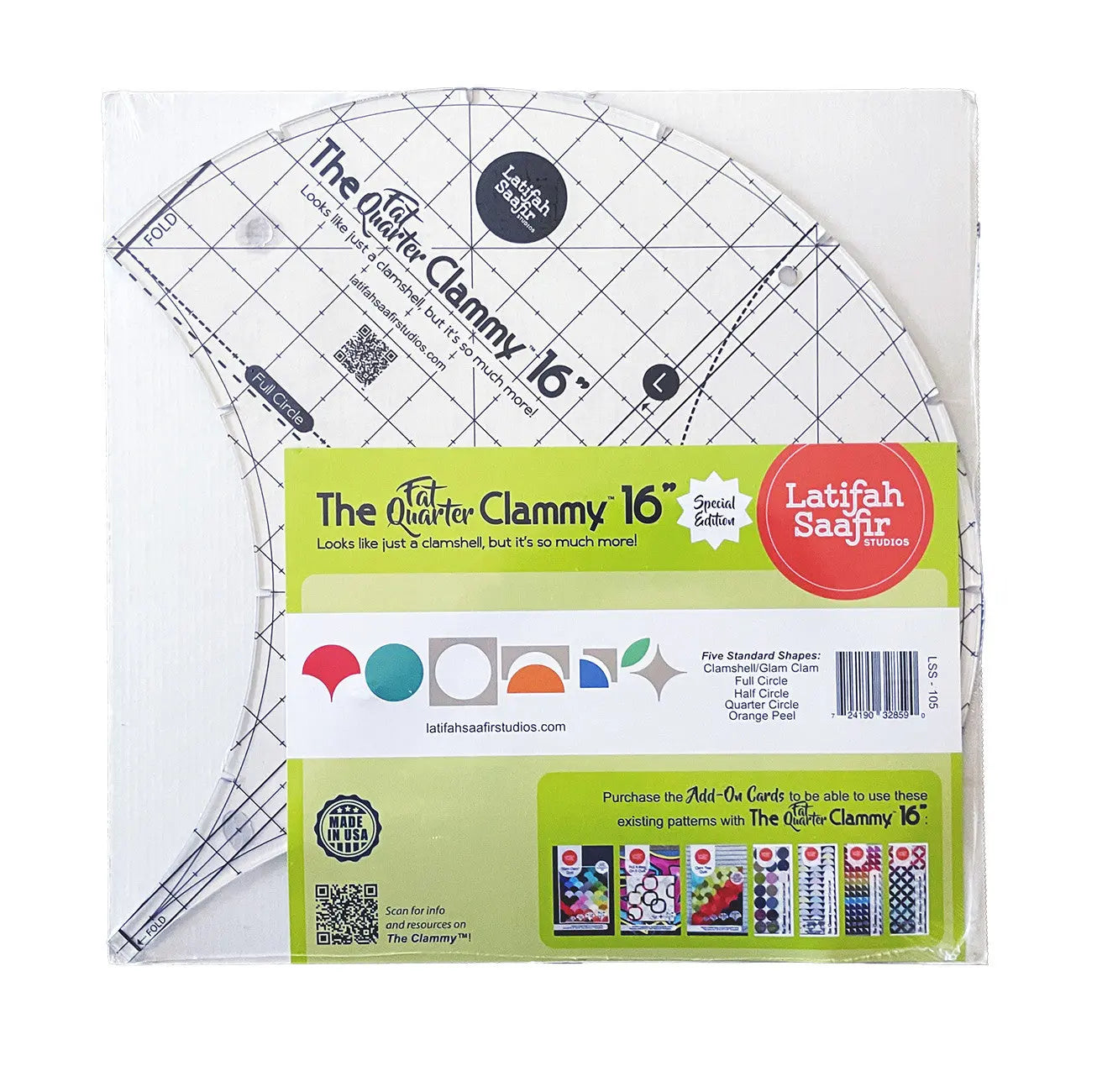 The Fat Quarter Clammy 16in - Prismatic Fiber Arts