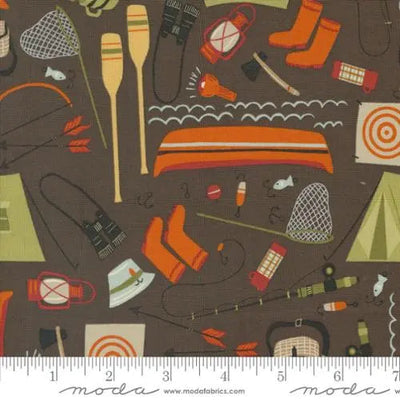 The Great Outdoors Bark Brown 44"/45" Fabric Per Yard - Prismatic Fiber Arts