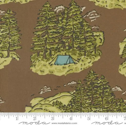 The Great Outdoors Soil Brown 44"/45" Fabric Per Yard - Prismatic Fiber Arts
