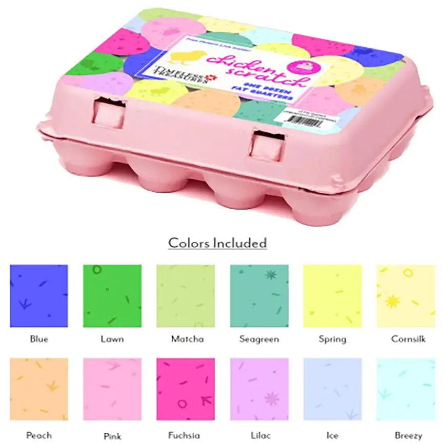 Timeless Treasures Egg Carton Fat Quarters Case - Prismatic Fiber Arts