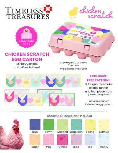 Timeless Treasures Egg Carton Fat Quarters Case - Prismatic Fiber Arts