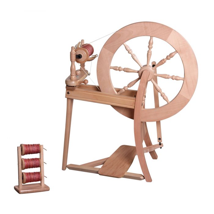 Ashford  Traditional Spinning Wheel Single Drive Natural - Prismatic Fiber Arts