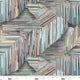 Turquoise Slats Out of the Woodwork Cotton 44"/45" Fabric Per Yard - Prismatic Fiber Arts